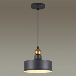 Odeon light 4088/1 PENDANT ODL19 377 темн.серый/золотой Подвес Е27 1*40W BOLLI  - 5 купить